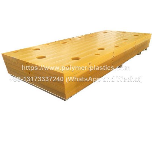 yellow color uhmwpe fender pad for Panama project