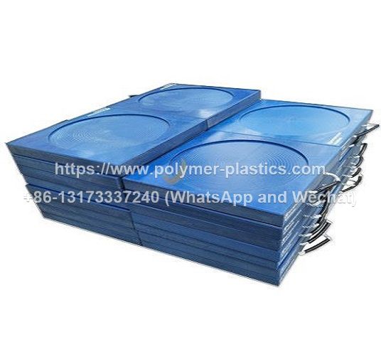 blue color uhmwpe outrigger pad