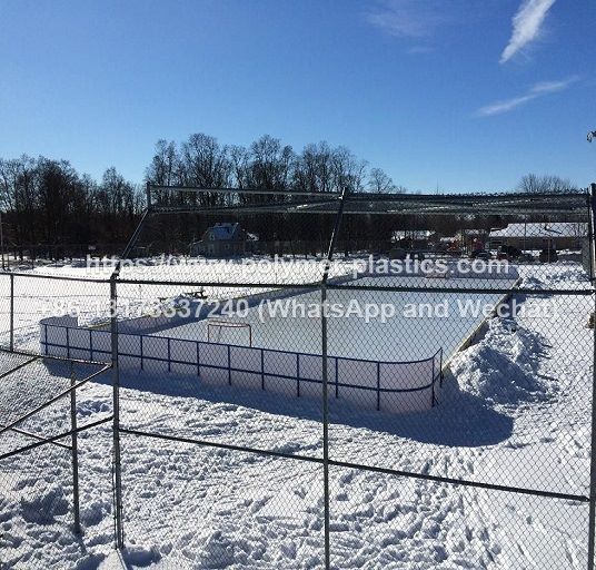 30x15m ice rink HDPE barrier dasher boards