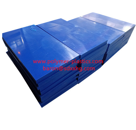 blue color cut to size uhmwpe block