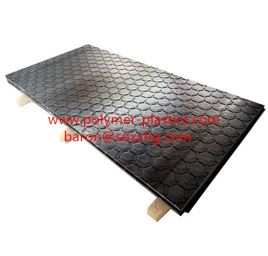 2440x1220 black color HDPE ground mat and flooring mat