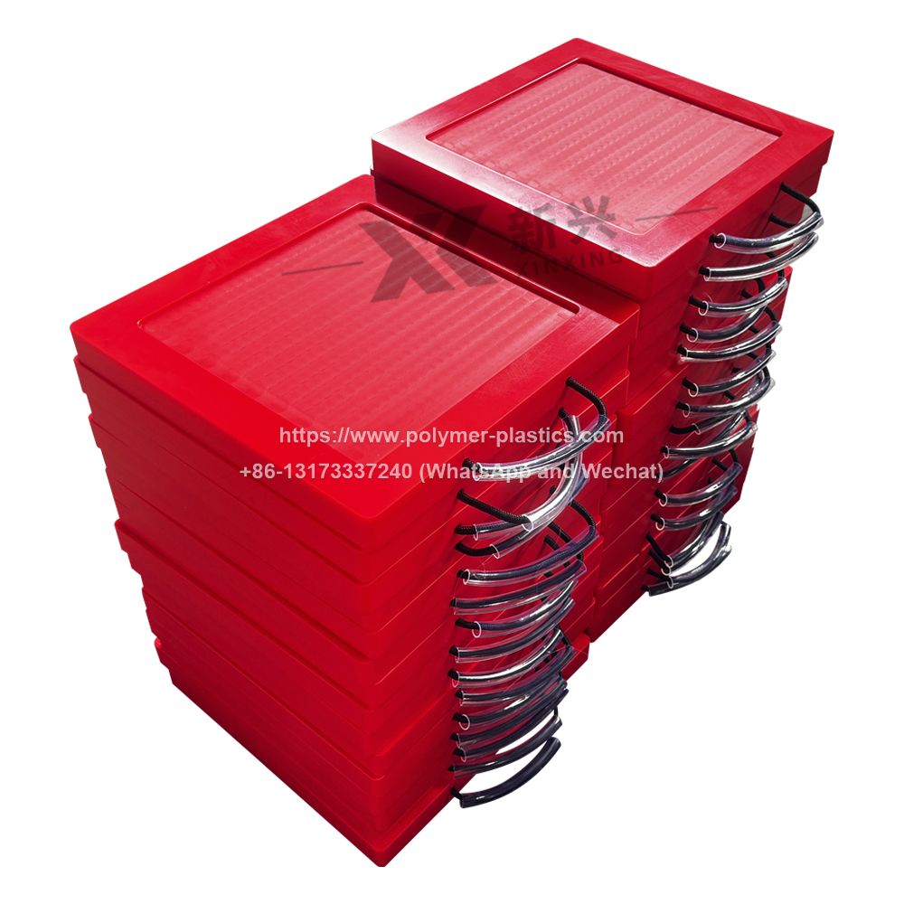 Heavy-Duty UHMWPE Plastic Outrigger Pad for Crane Leg Foot Support Trailer Level Pads