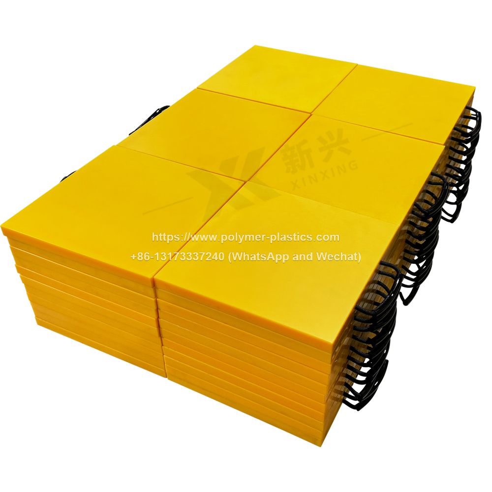 Crane Outrigger Pad with UHMWPE Plastic Leg Pads Truck Foot Bearing Support