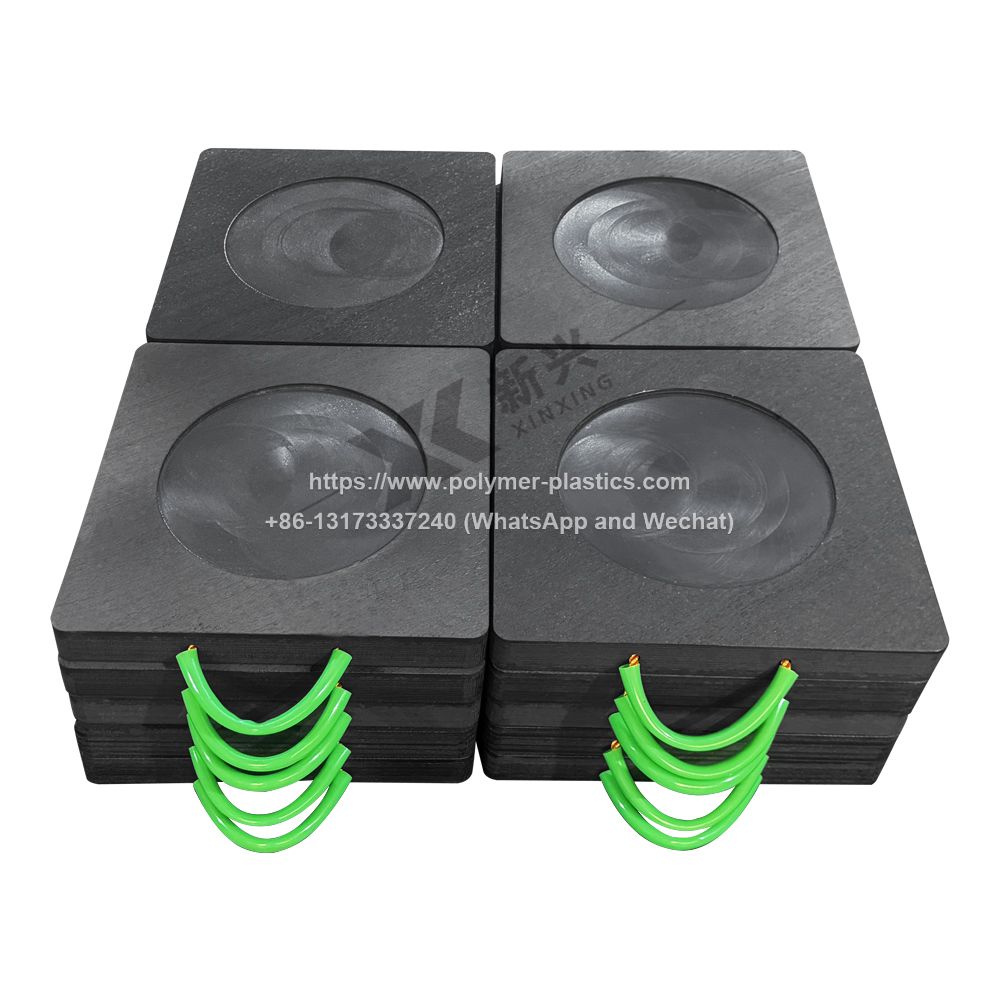 Crane Leg Support Plate UHMWPE Cribbing Blocks Outrigger Plate Impact Resistant Outrigger Pads