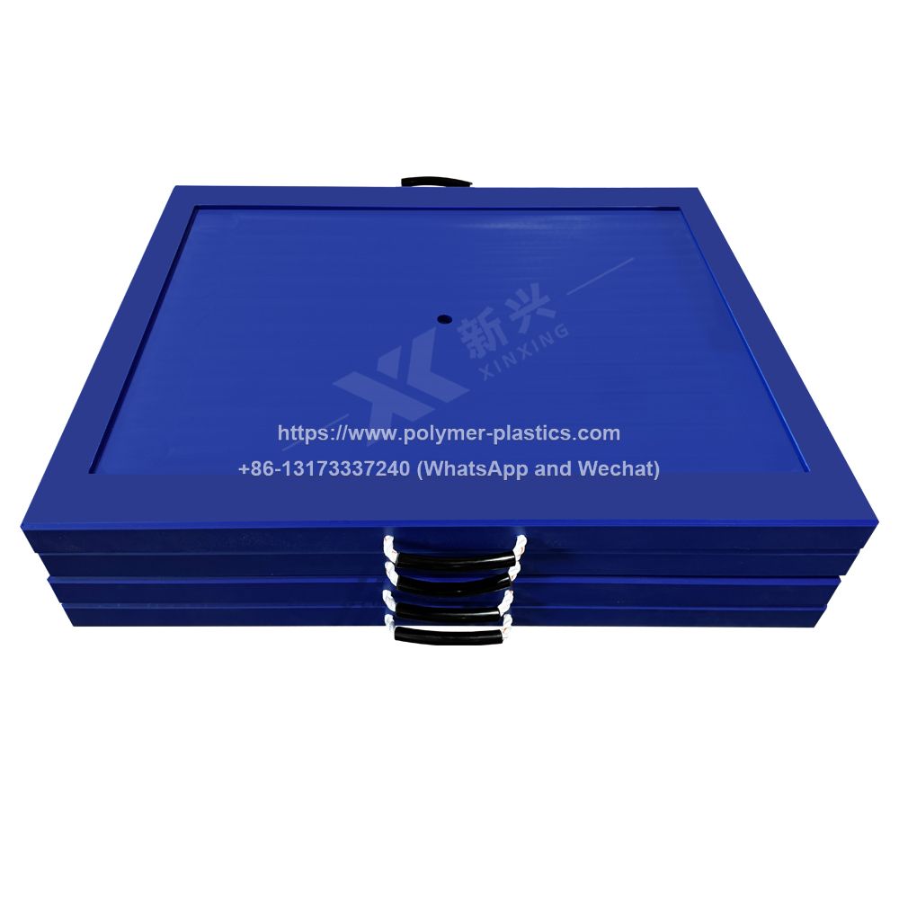 Crane Leg Support Plate UHMWPE Cribbing Blocks Outrigger Plate Impact Resistant Outrigger Pads