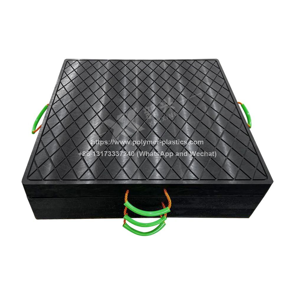 Crane Outrigger Pad with PE Leg Pads UV Resistant Truck Foot Bearing Support Block