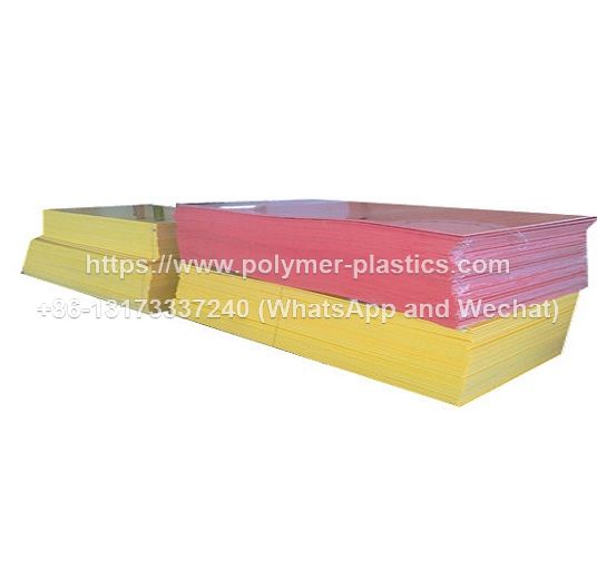 yellow hdpe sheet and red hdpe sheet