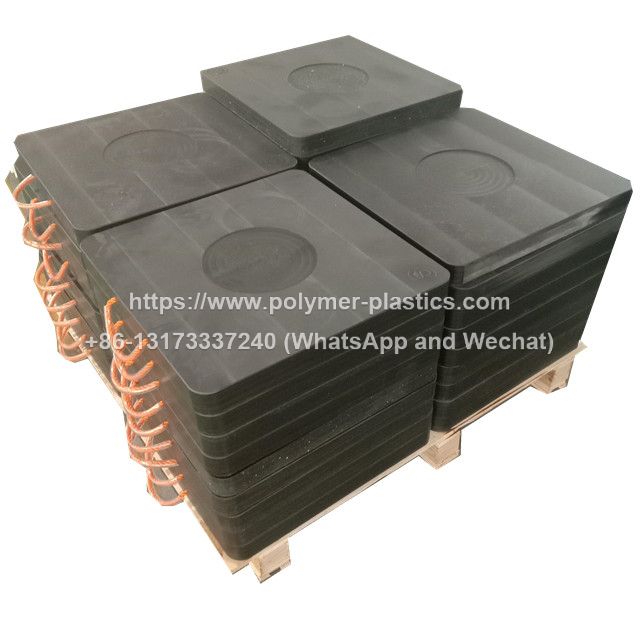 UHMWPE cribbing block and uhmwpe stabilizer pad